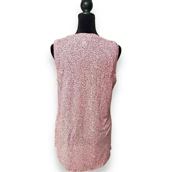 Athleta Women’s Medium Micro Cheetah Bashful Rose Sleeveless Breezy Tank Top - Picture 14 of 16